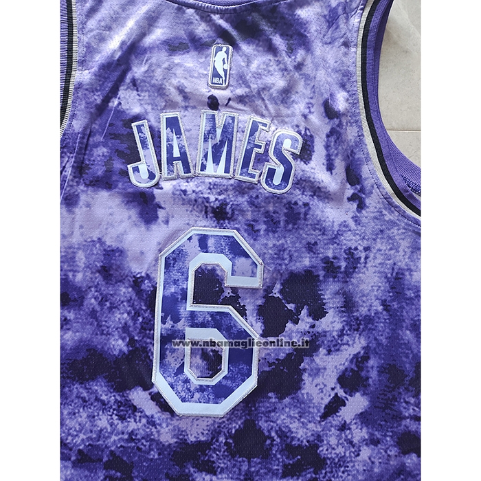 Maglia Los Angeles Lakers LeBron James #6 Select Series 2023 Viola